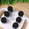 Nuvara Pulse deep tissue massage gun with six interchangeable heads