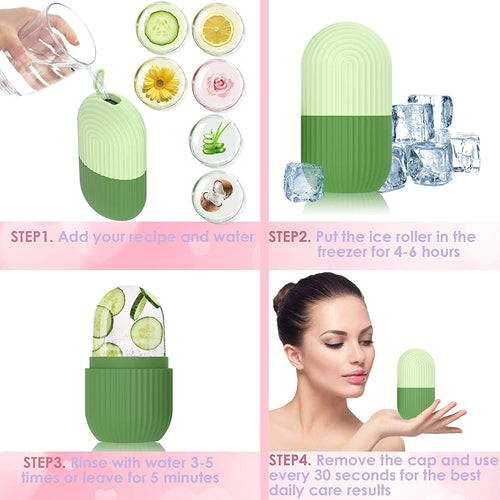 Nuvara Chill reusable silicone ice roller for face and eyes