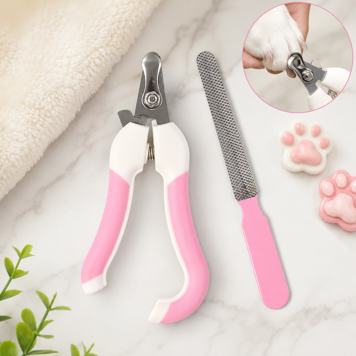 Nuvara Trim pet nail clipper and file set