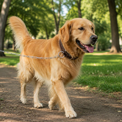 Nuvara Anchor heavy-duty stainless steel dog chain leash