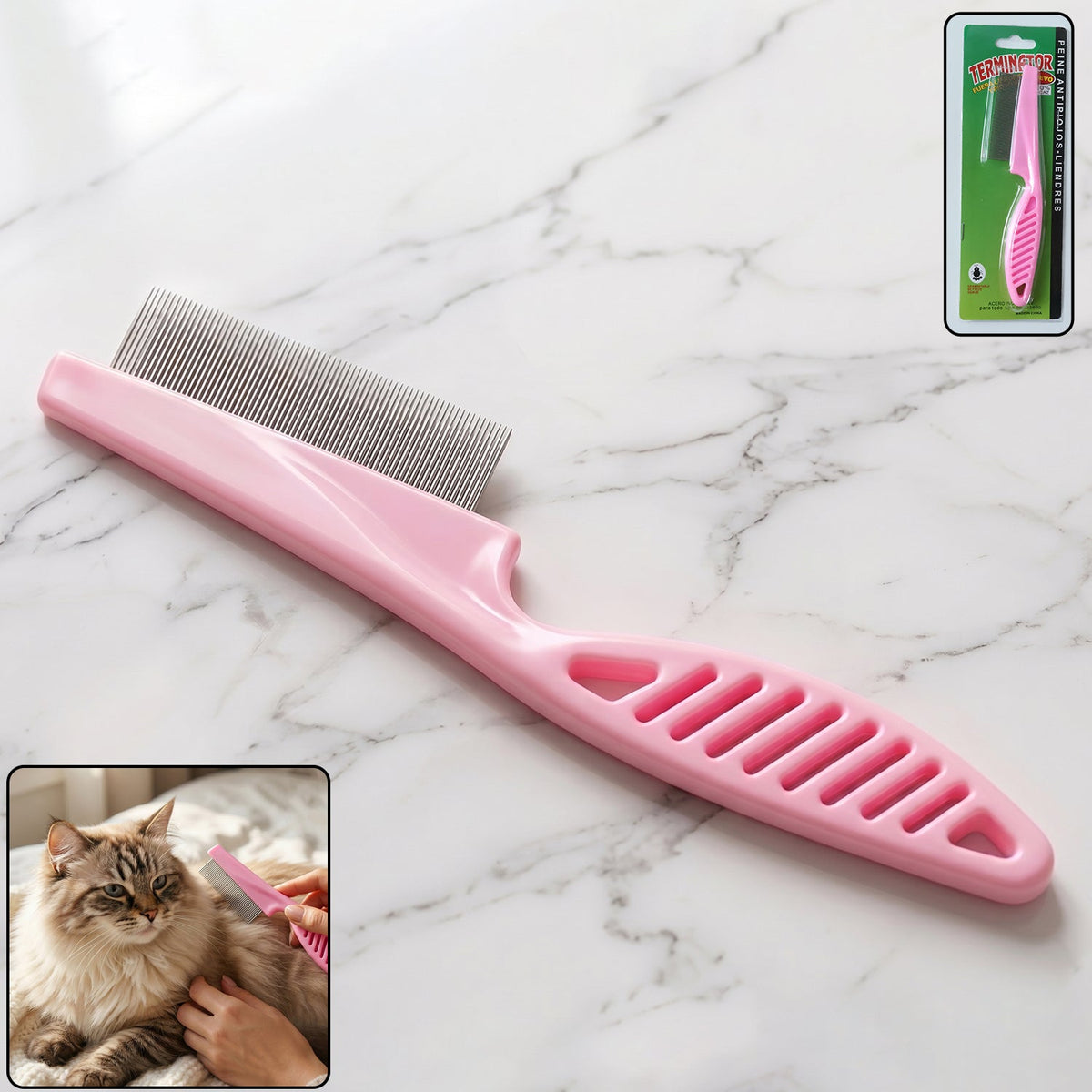 Nuvara Comb pet deshedding and fur cleaning comb