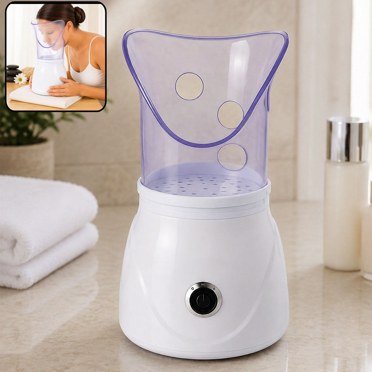 Nuvara Mist ionic facial steamer with steam mask