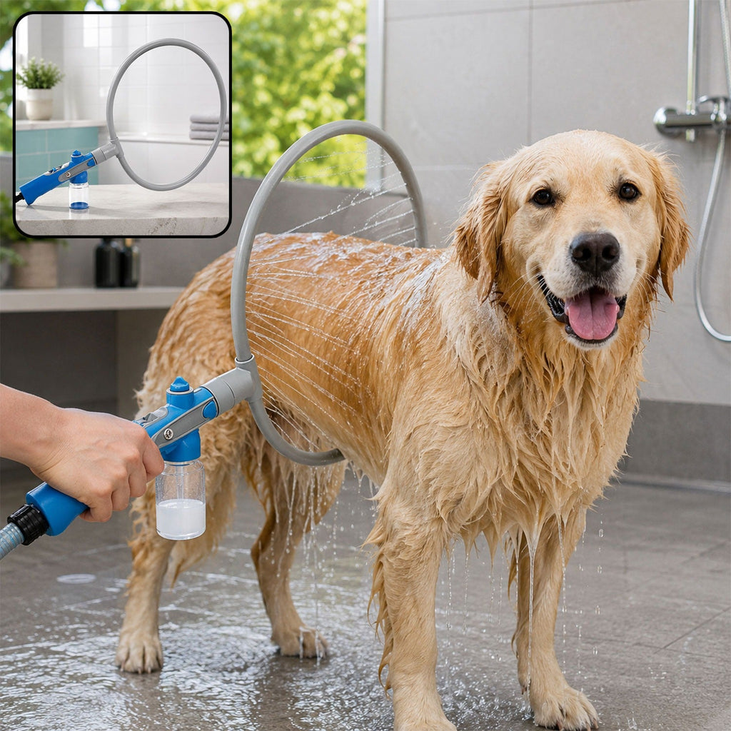 Nuvara Rinse 360 degree pet shower sprayer set